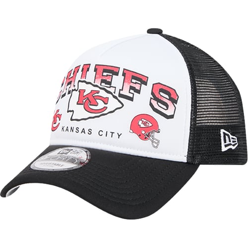 Kasket New Era NFL Kansas City Chiefs Retro Wordmark 9FORTY A-Frame Trucker Cap Hvid | 60573562