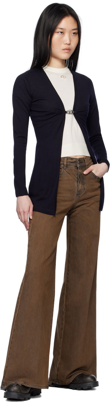 Sweater Diesel Diesel M-Pierry-Long Knit Cardigan Mørkeblå | A17452 0JQAB, 3