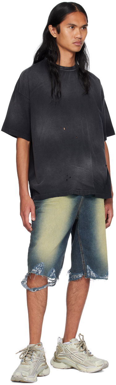 T-shirt We11done Distressed T-Shirt Sort | WD-TT2-24-742-U-BK, 3