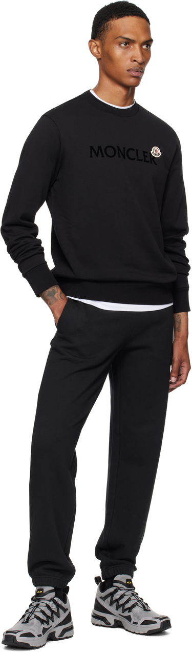 Sweatshirt Moncler Logo Cotton Sweatshirt Sort | K20918G00040809KR, 3