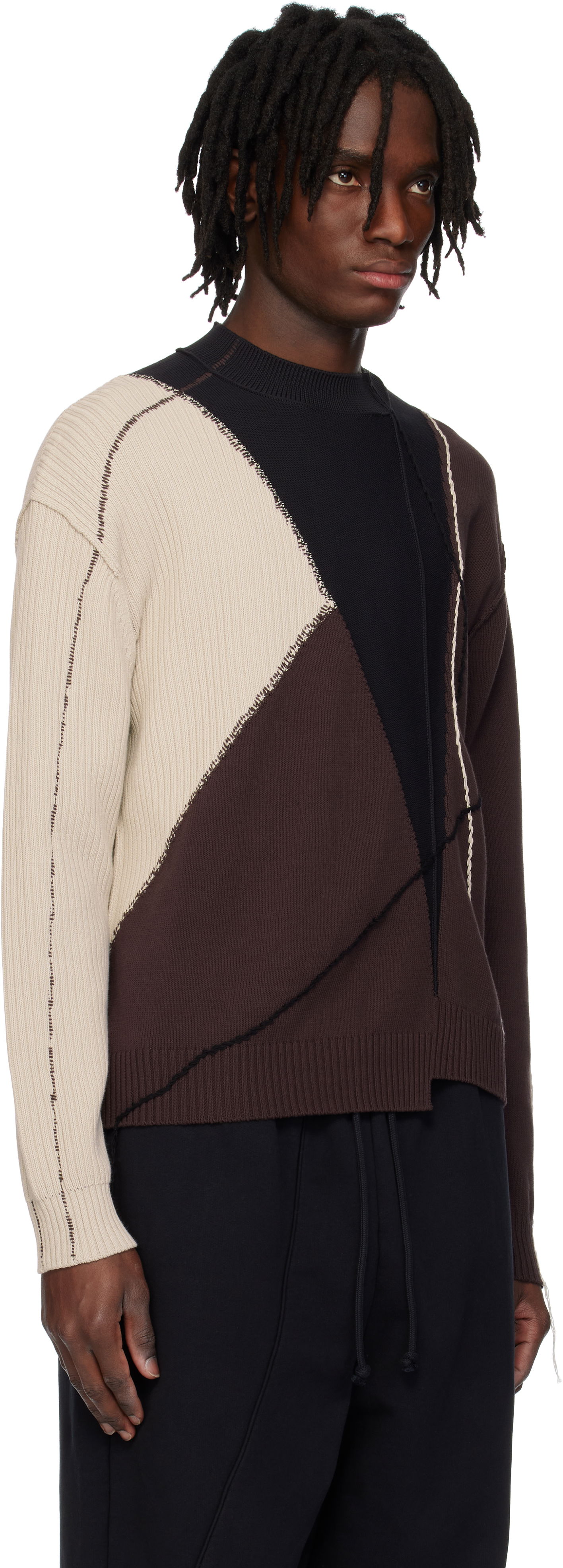 Sweater A-COLD-WALL* A-COLD-WALL* Overstitch Knit Sweater Flerfarvet | ACWMK192, 1