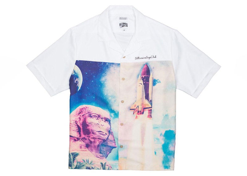 Skjorte BILLIONAIRE BOYS CLUB Billionaire Boys Club Egyptian Nights Woven Shirt Hvid | 8813600WHT, 0