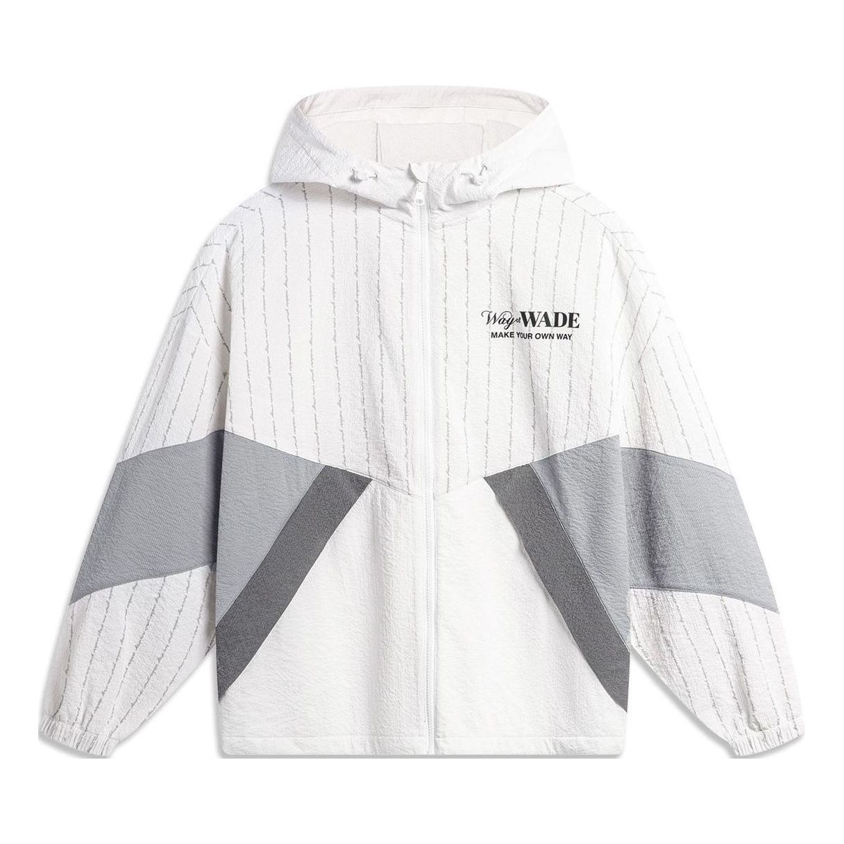 Vindjakke Li-Ning Wade Graphic Windbreaker Hvid | AFDU399-5, 0