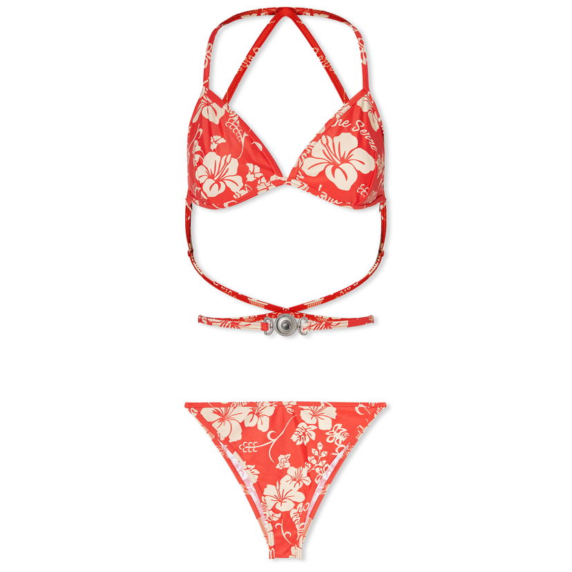 Badetøj Marine Serre Floral Print Bikini in Rød | WSW002-RD10