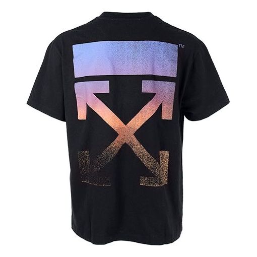 T-shirt Off-White Off-White Degrade Arrow Over T-Shirt Sort | OMAA038F21JER0021084, 0