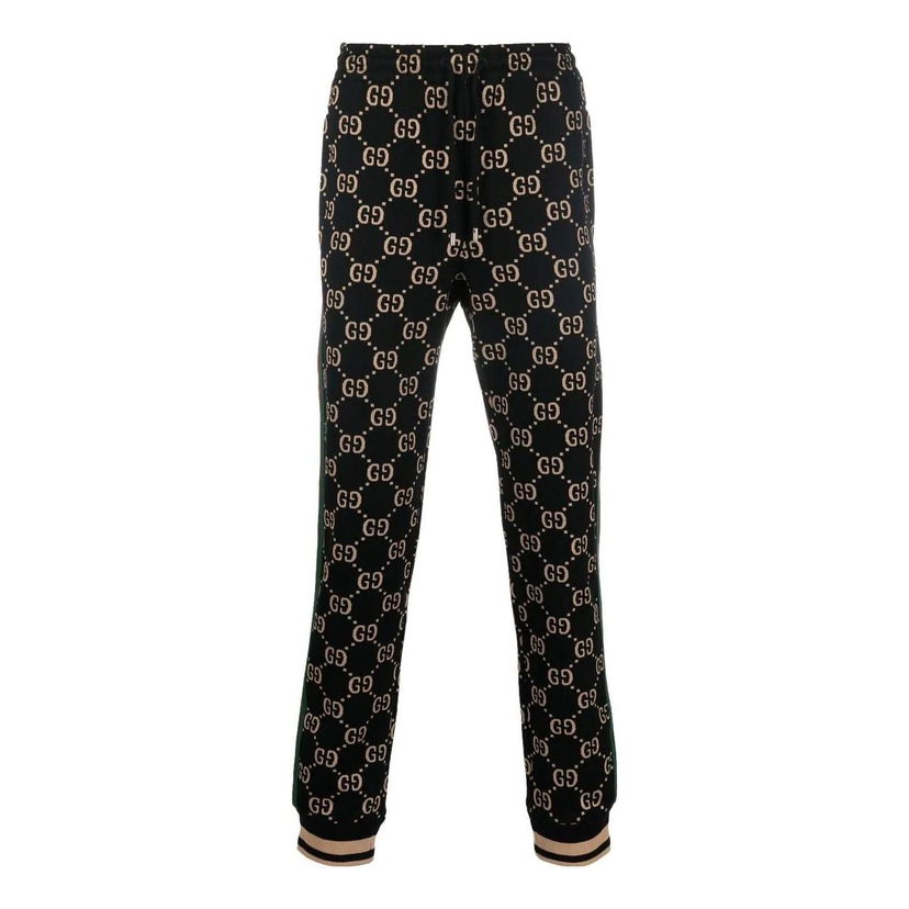 Joggingbukser Gucci GG Jersey Jogging Pants Sort | 695976-XJEEI-1030