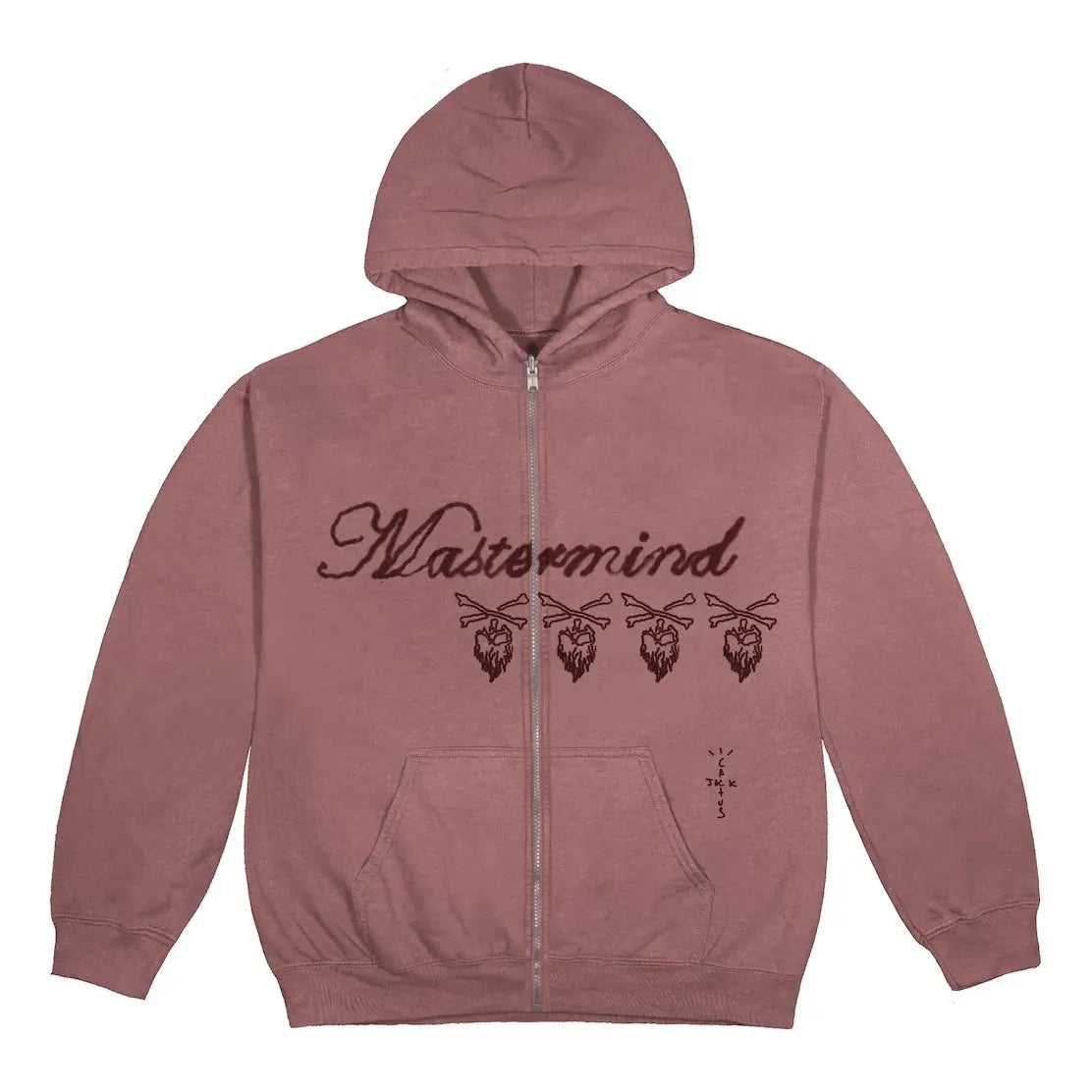 Sweatshirt Cactus Jack by Travis Scott Cactus Jack x Mastermind Skull Zip-Up Hoodie Lyserød | CJFM-HZ07, 0