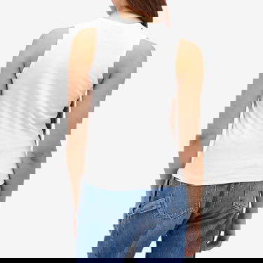 Tanktop JW Anderson Anchor Embroidery Slim-Fit Vest Hvid | JO0248-PG1717-001, 3
