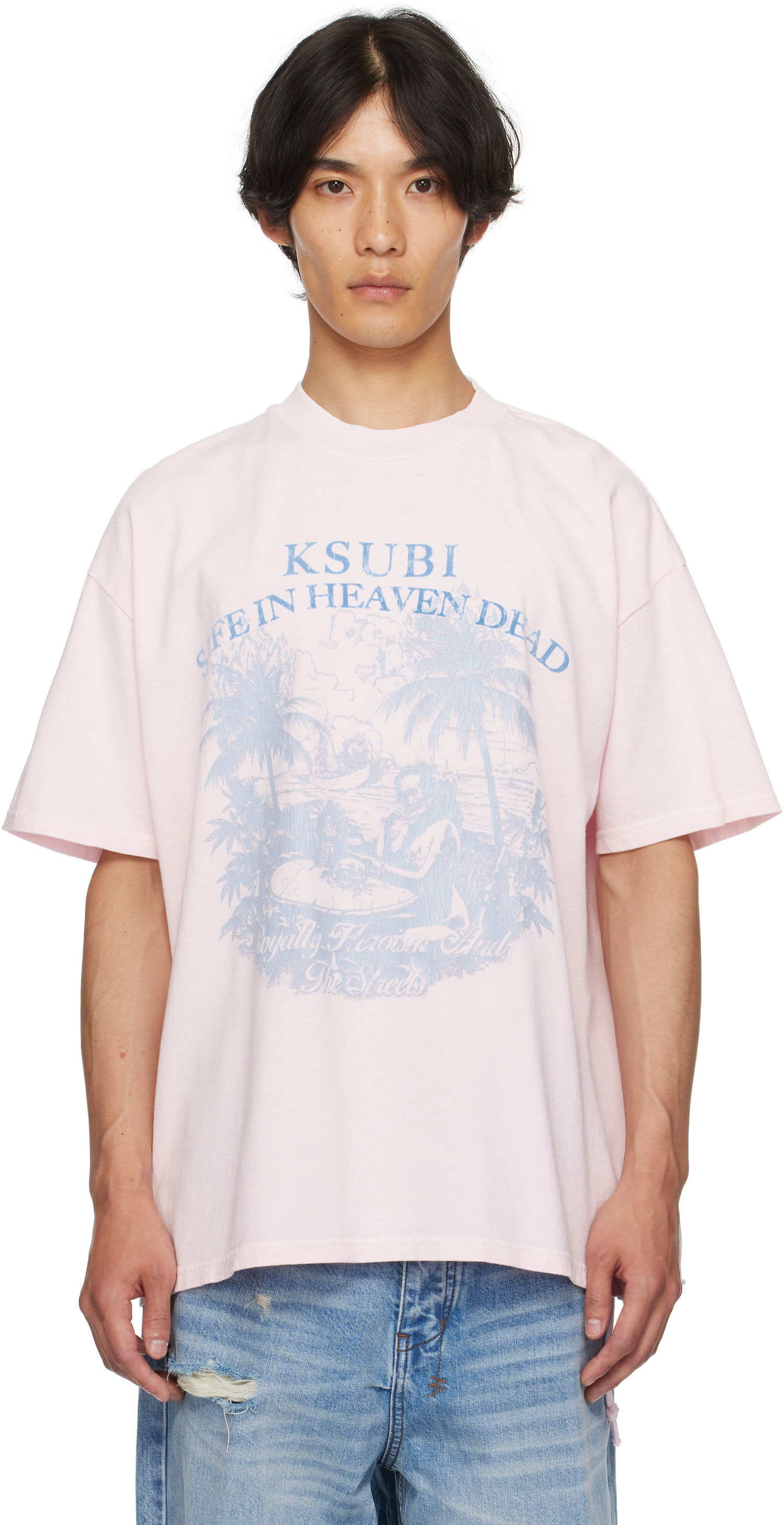 T-shirt Ksubi Paradiso Ekcess Graphic T-Shirt Lyserød | MPF25TE004, 0