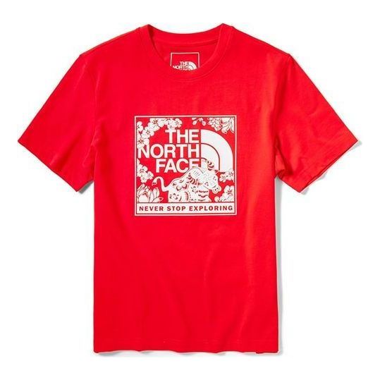 T-shirt The North Face Celebration Graphic T-Shirt Rød | NF0A4U8S-15Q