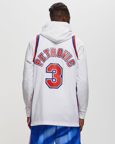 Jersey Mitchell & Ness NBA Swingman Jersey New Jersey Nets 1992-93 Drazen Petrovic #3 Hvid | SMJYLG19016-NJNWHIT92DPE, 1