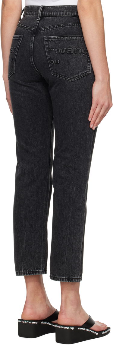 Jeans Alexander Wang OG High-Rise Stovepipe Jeans Sort | 4DC1254607, 2