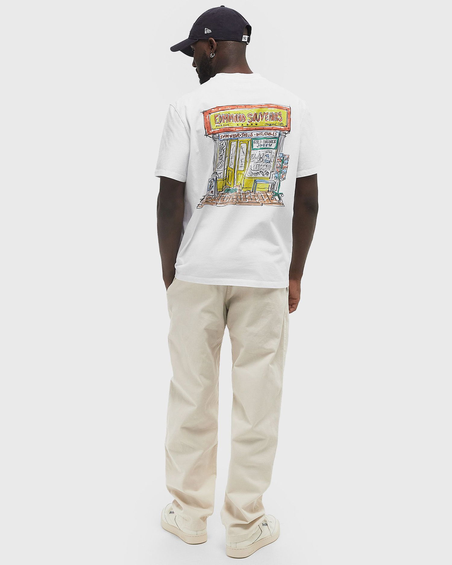 T-shirt Edmmond Studios Edmmond Studios EDMMOND Souvenirs T-Shirt XXL Hvid | 125-30-19000, 1