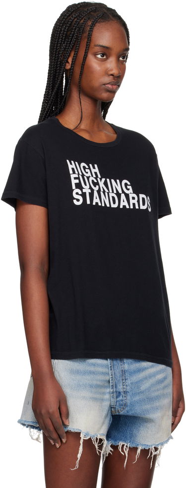 Crop top R13 R13 High F Standards T-Shirt Sort | R13WK001-K117A, 1