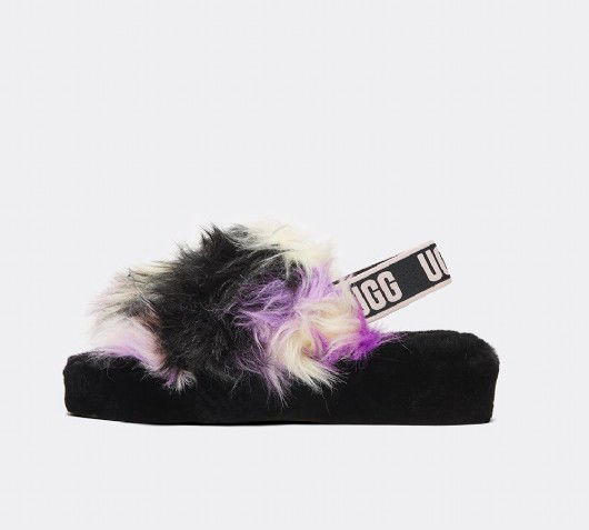 Sneakers og sko UGG Fluff Yeah Slide Sort | 1117326-MGNL, 0