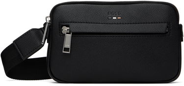 Skuldertaske BOSS Pebble-Grained Faux-Leather Bag Sort | 50548031, 0