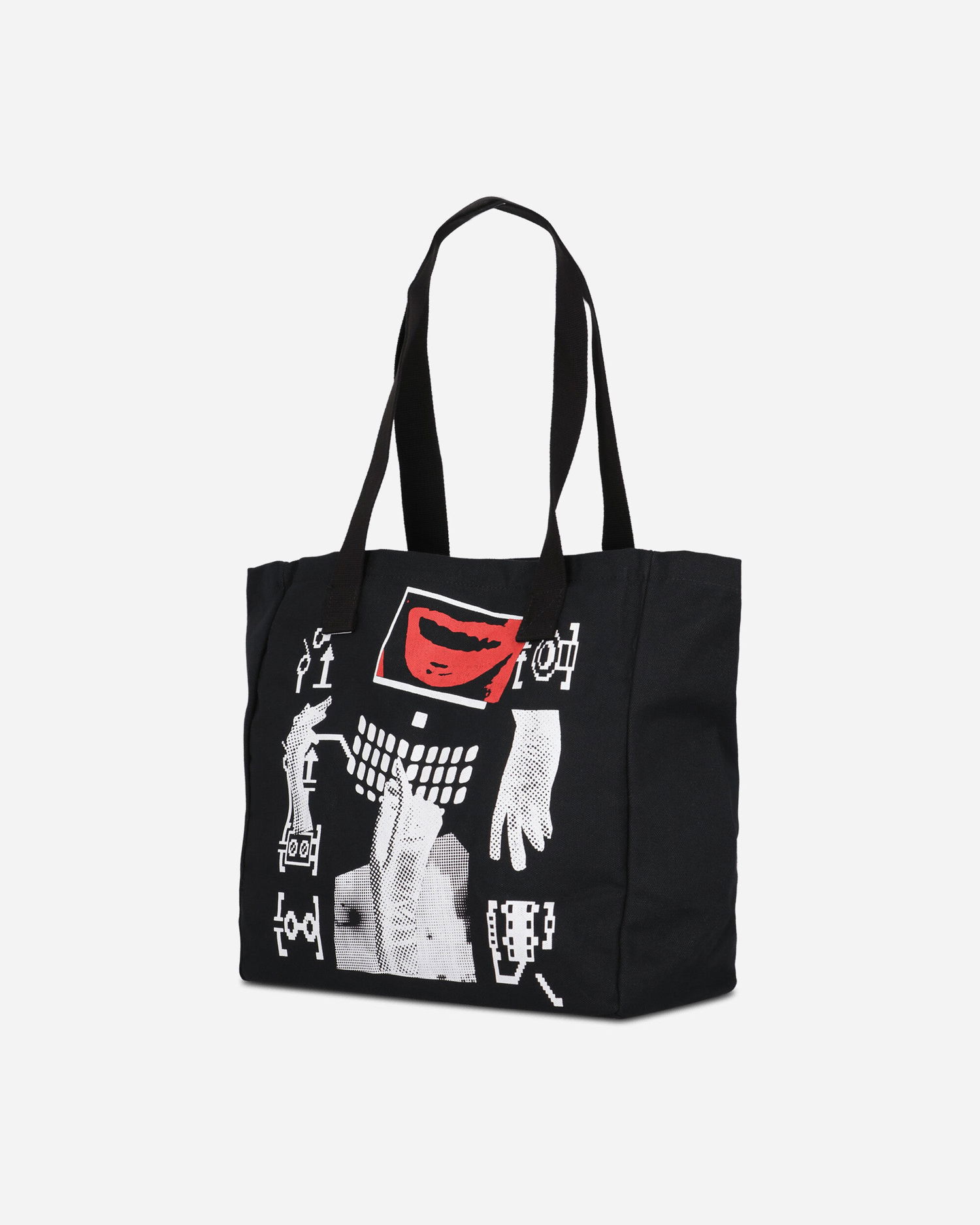 Mulepose Cav Empt Lips Display Tote Bag Sort | CES28G07 BLACK, 0