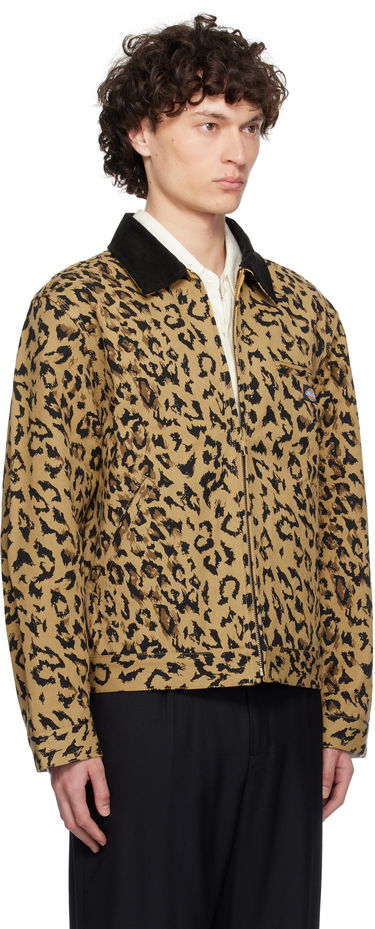 Jakke WACKO MARIA WACKO MARIA x Dickies Leopard Print Work Jacket Beige | 25SS-WMO-DC03, 1