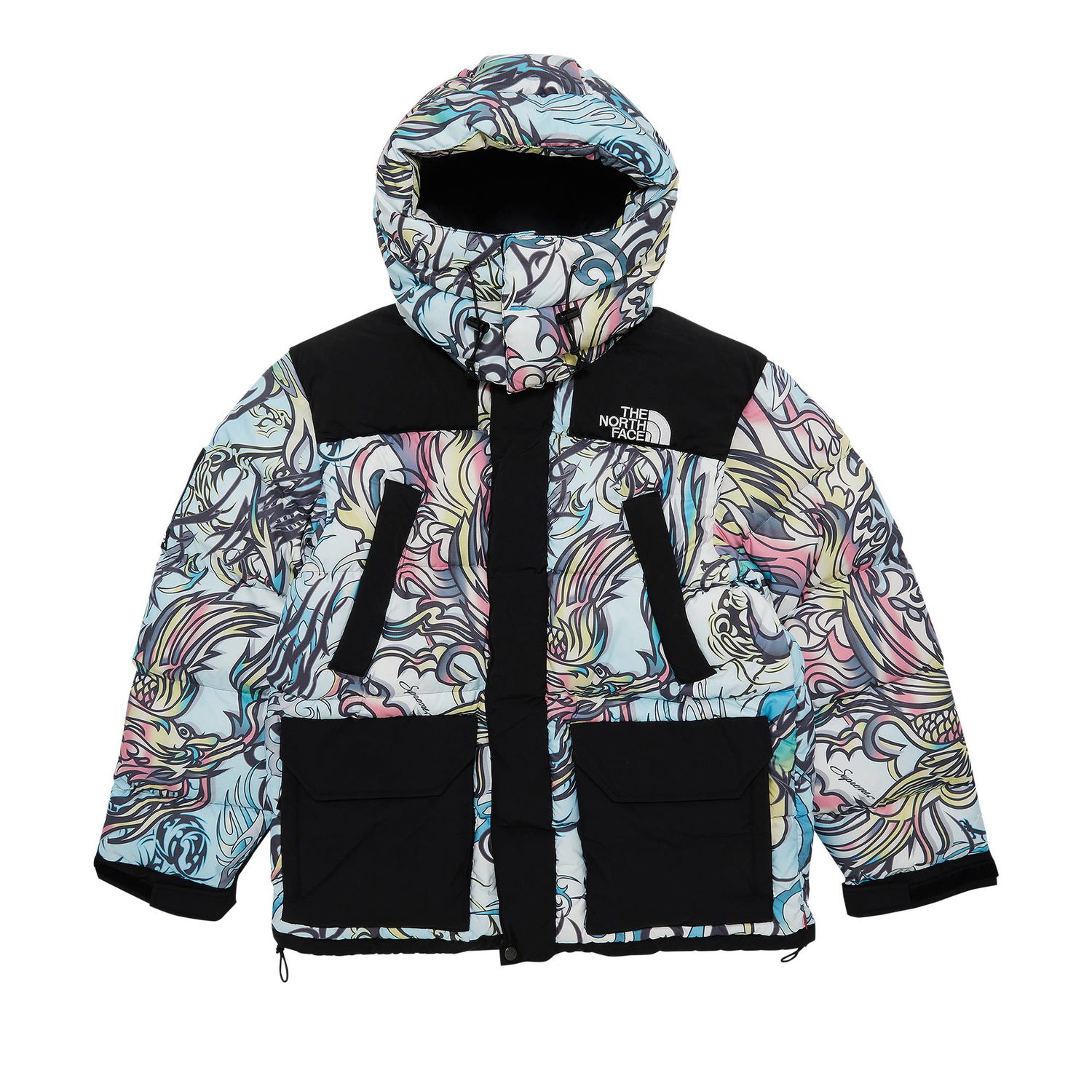 Parka Supreme The North Face x 700-Fill Down Parka Flerfarvet | FW22J6 MULTICOLOR DRAGON, 1