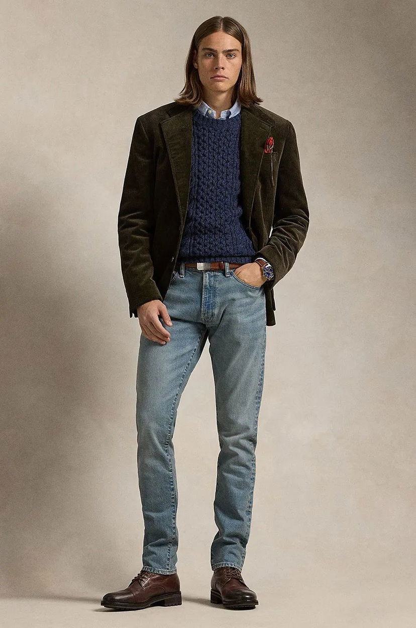 Jeans Polo by Ralph Lauren Slim Fit Light Wash Denim Jeans Blå | 710956084