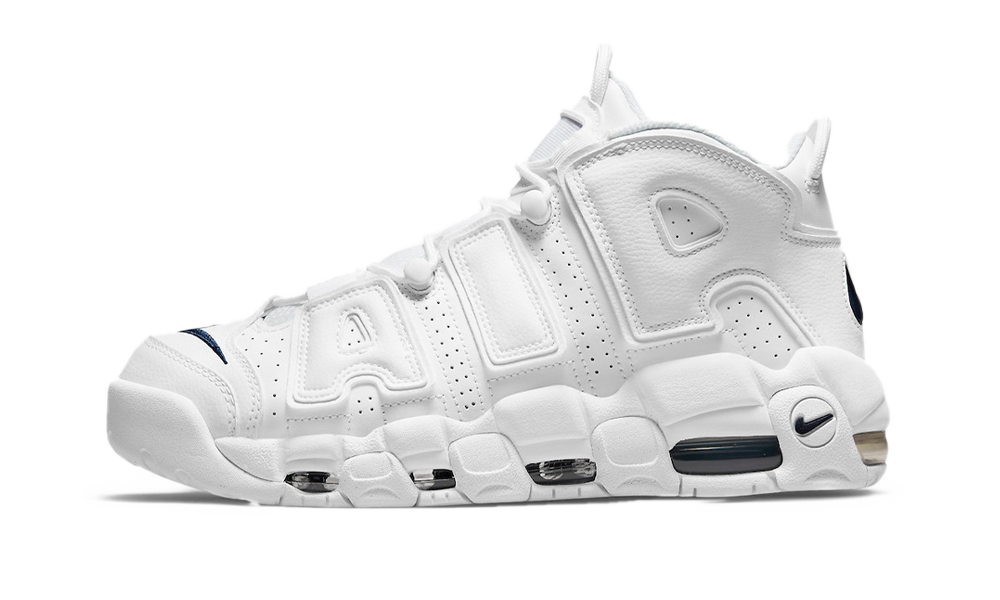 Sneakers og sko Nike Air More Uptempo 96 'White White Midnight Navy' Hvid | DH9719-100, 0