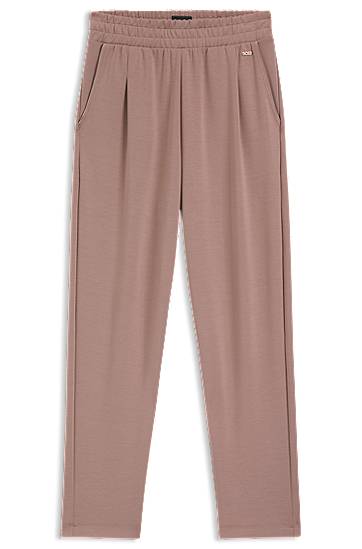 Bukser BOSS Tapered Tracksuit Bottoms with Gloss Piping Lyserød | 50545648, 0