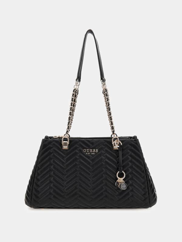 Håndtaske GUESS Quilted Shopper Bag Sort | HWQG9508090, 0