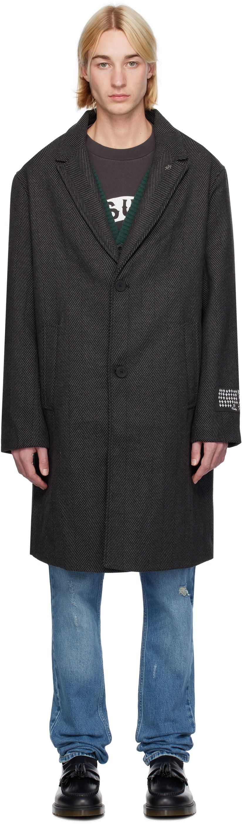 Frakker Ksubi Battery Coat Grå | MFA24JK006