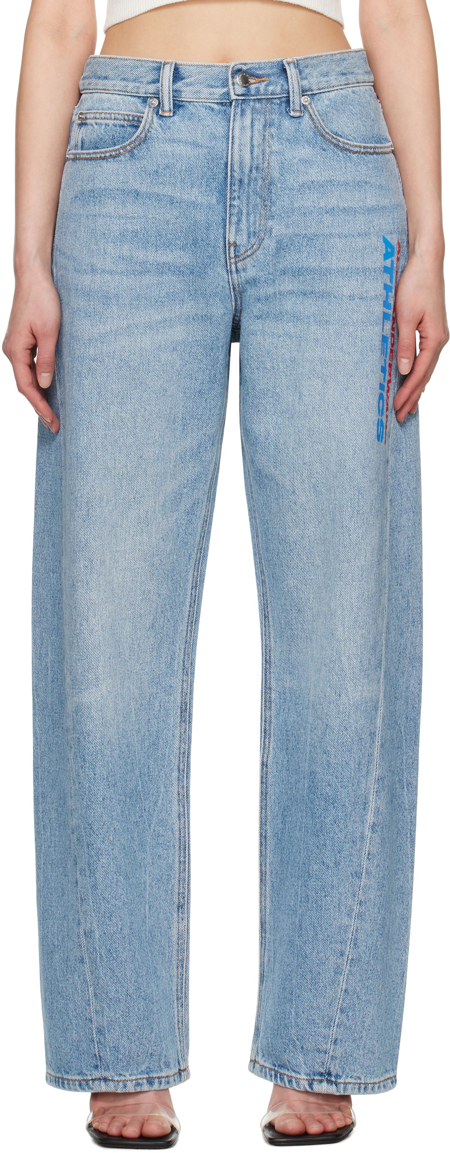 Jeans Alexander Wang Alexander Wang Logo Balloon Jeans Blå | 4DC2254767, 0