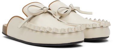 Tøj JW Anderson JW Anderson Ruffle Slip-on Loafers Hvid | LF0068-LA0323, 3