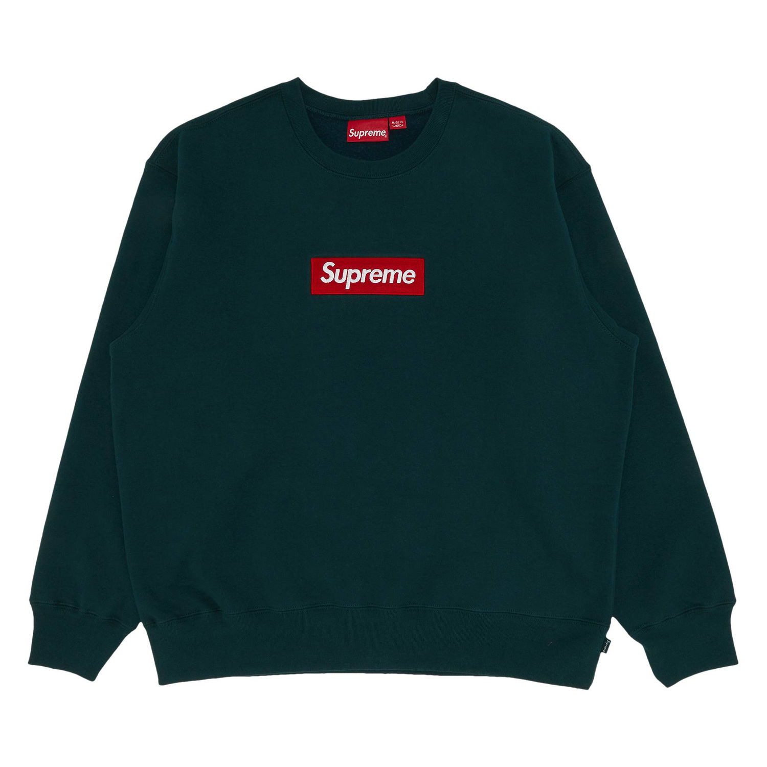 Sweatshirt Supreme Box Logo Crewneck "Dark Pine" Grøn | FW22SW65 DARK PINE, 1