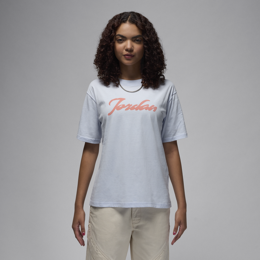 T-shirt Jordan Graphic Print T-Shirt Blå | FV7200-085
