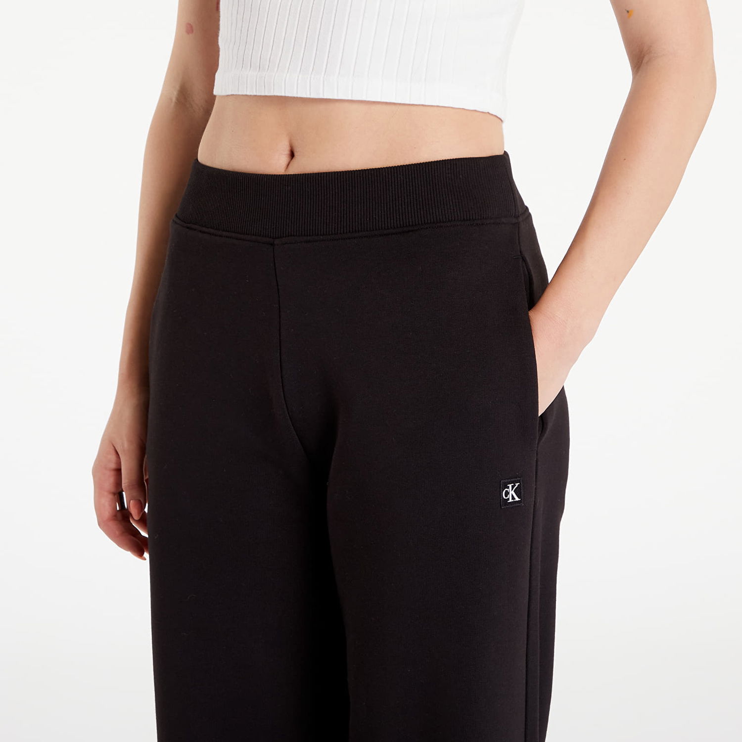 Jeans CALVIN KLEIN Relaxed Cotton Terry Joggers Black Sort | J20J222597 BEH, 1