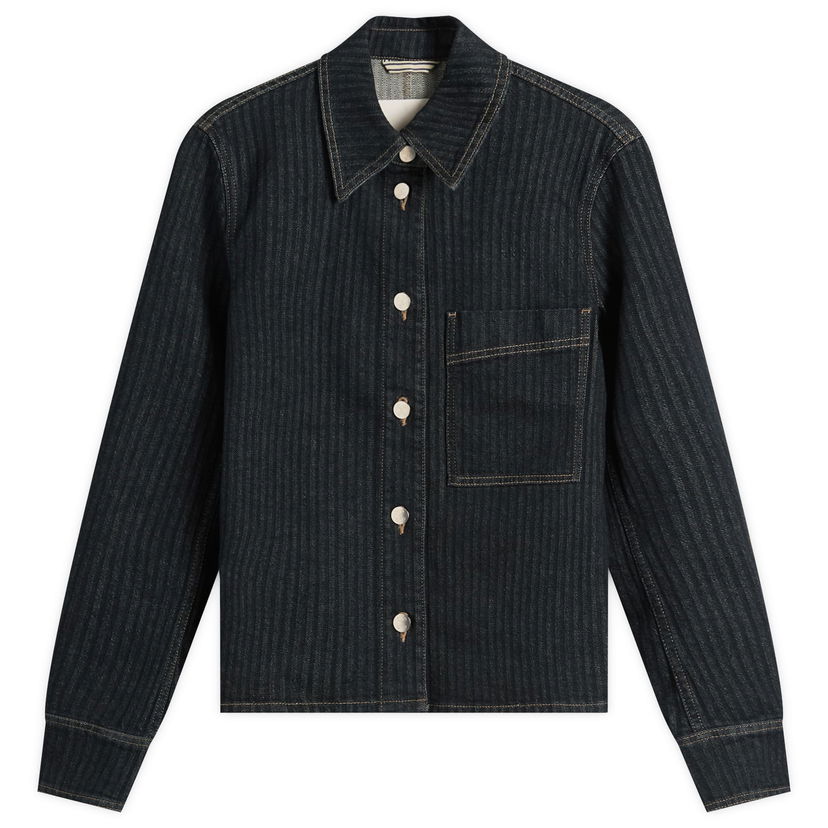 Jakke CLOSED Striped Denim Jacket, Size Large Sort | C97352-02T-2H-DBL