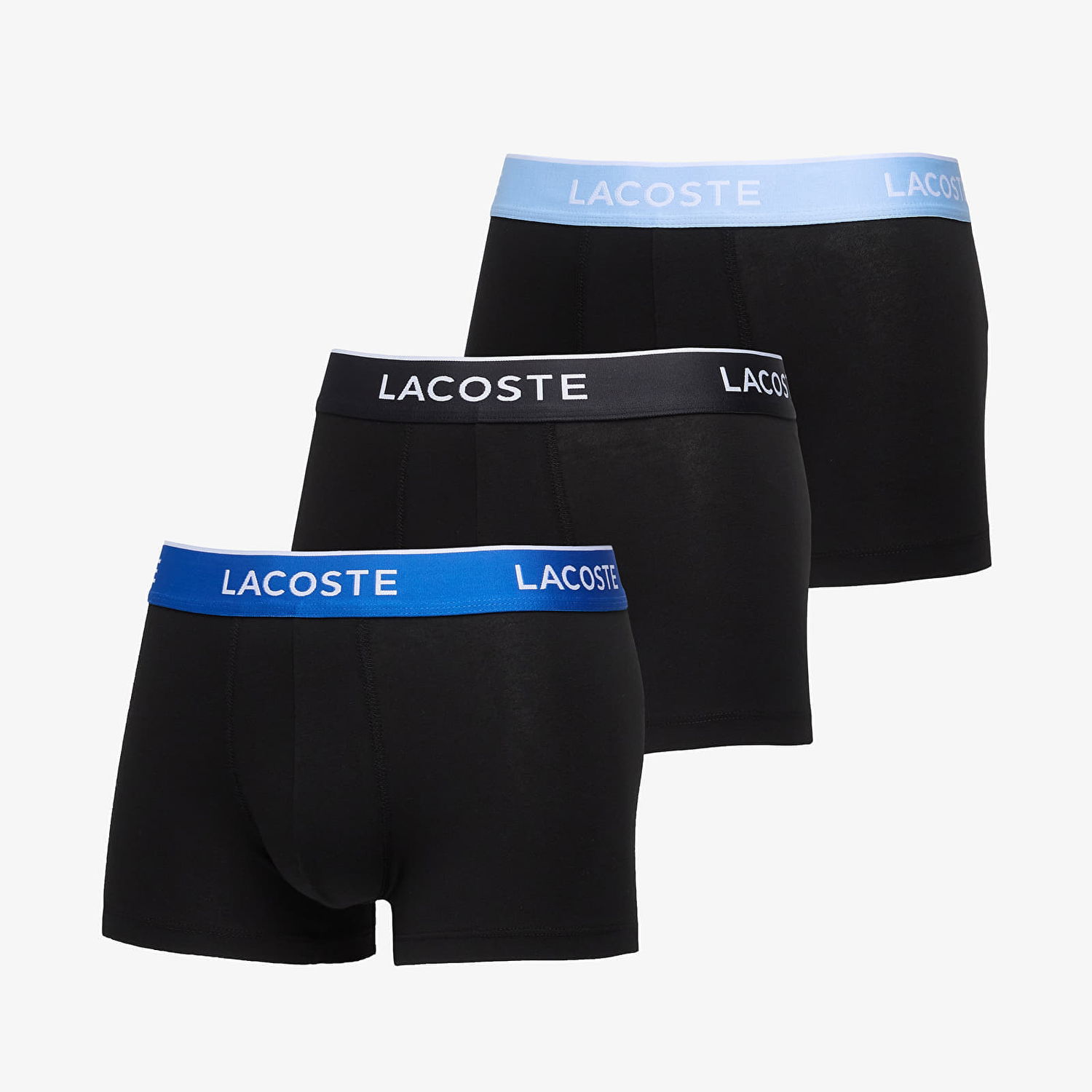 Boksere Lacoste Lacoste Cotton Stretch Trunk (3-Pack) Sort | 5H1297 B68, 0
