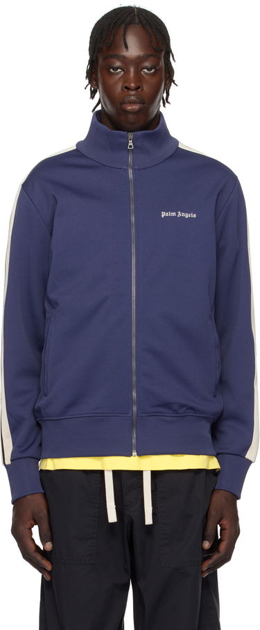 Vindjakke Palm Angels Classic Logo Track Jacket Mørkeblå | PMBD058C99FAB0024603, 0