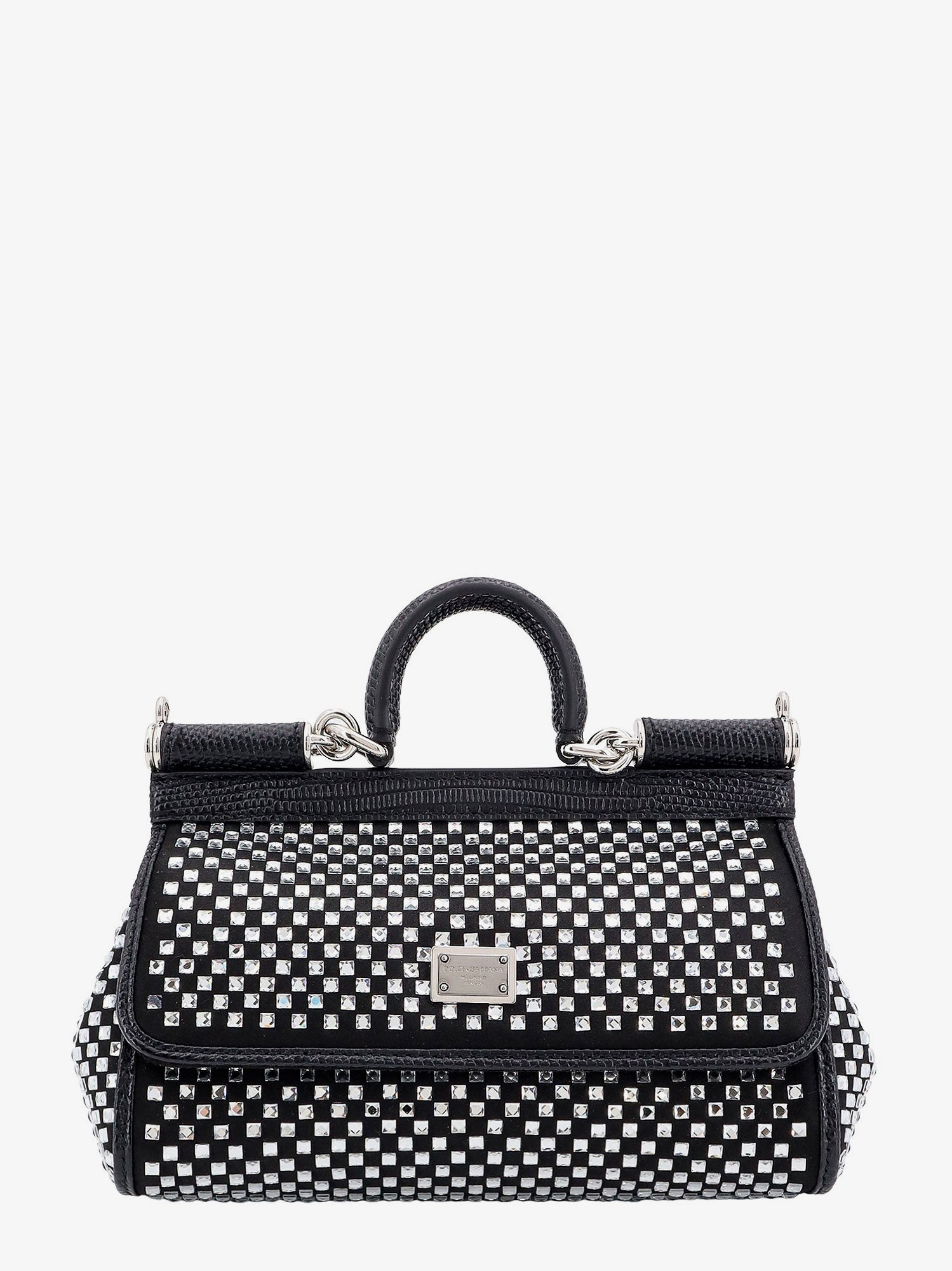 Håndtaske Dolce & Gabbana Handbag With Crystals Sort | BB7116AP6028S488, 0
