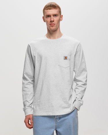 T-shirt Carhartt WIP L/S Pocket T-Shirt Grå | I030437-482.XX, 1
