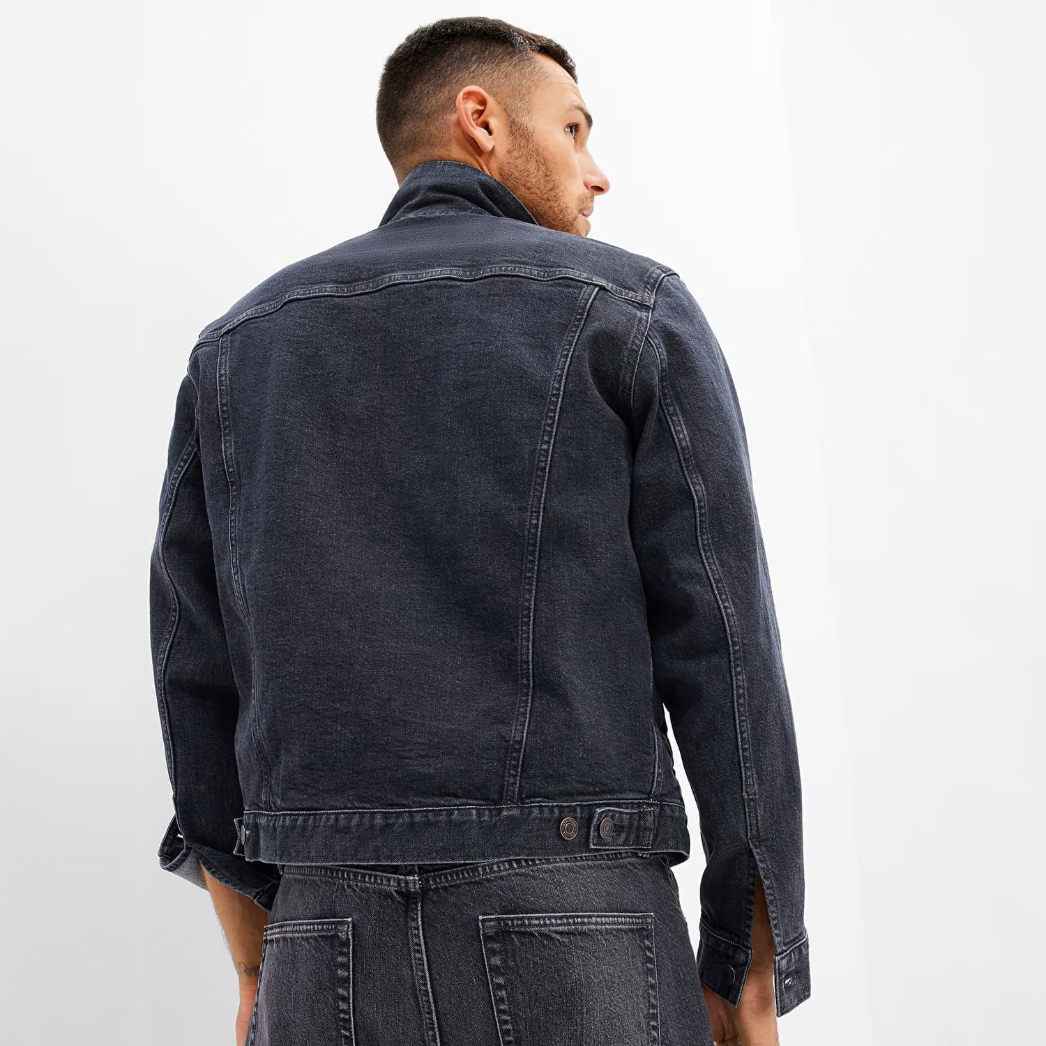 Jakke GAP Denim Jacket Black Wash Sort | 413756-00, 1