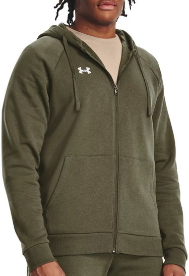Sweatshirt Under Armour Rival Fleece FZ Grøn | 1379767-390, 0