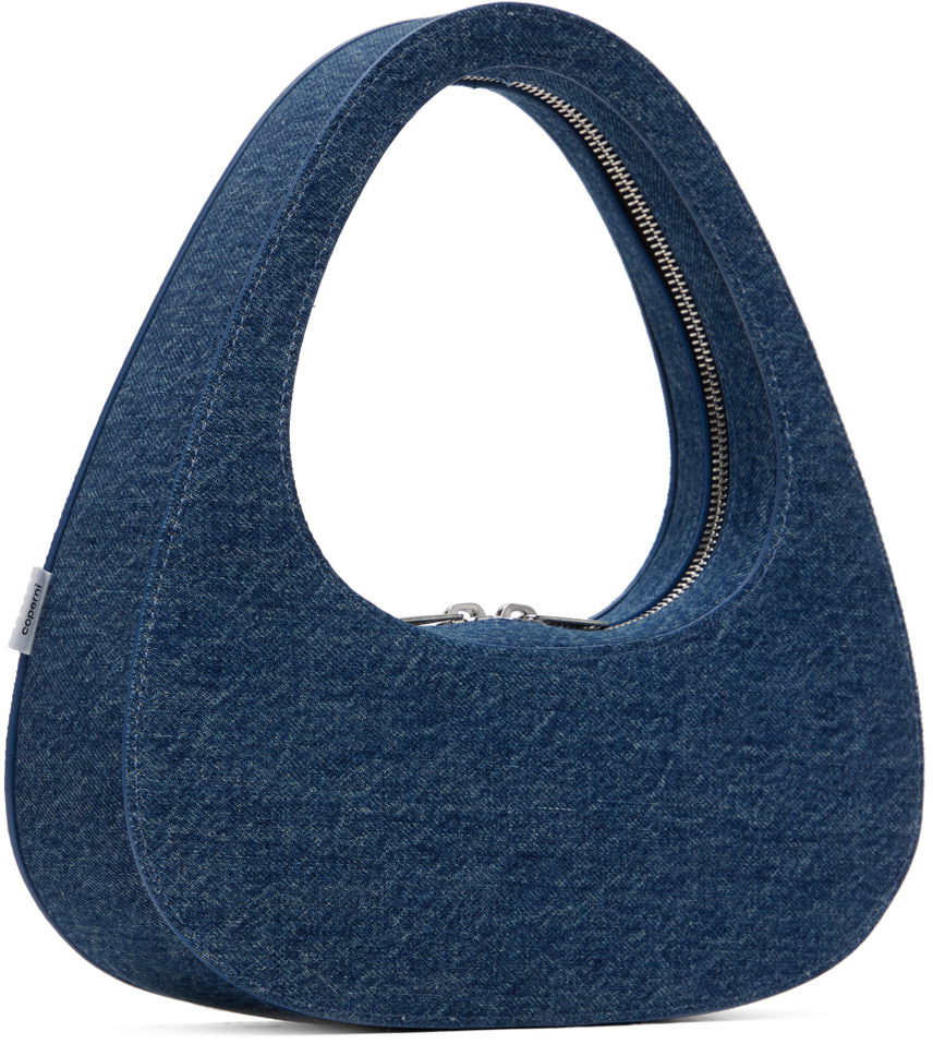 Håndtaske Coperni Coperni Denim Baguette Swipe Bag Blå | COPBA04252, 1