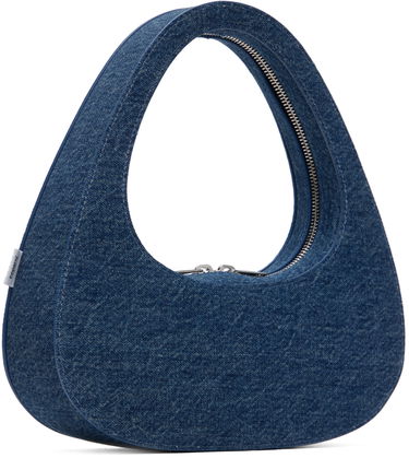 Håndtaske Coperni Coperni Denim Baguette Swipe Bag Blå | COPBA04252, 1
