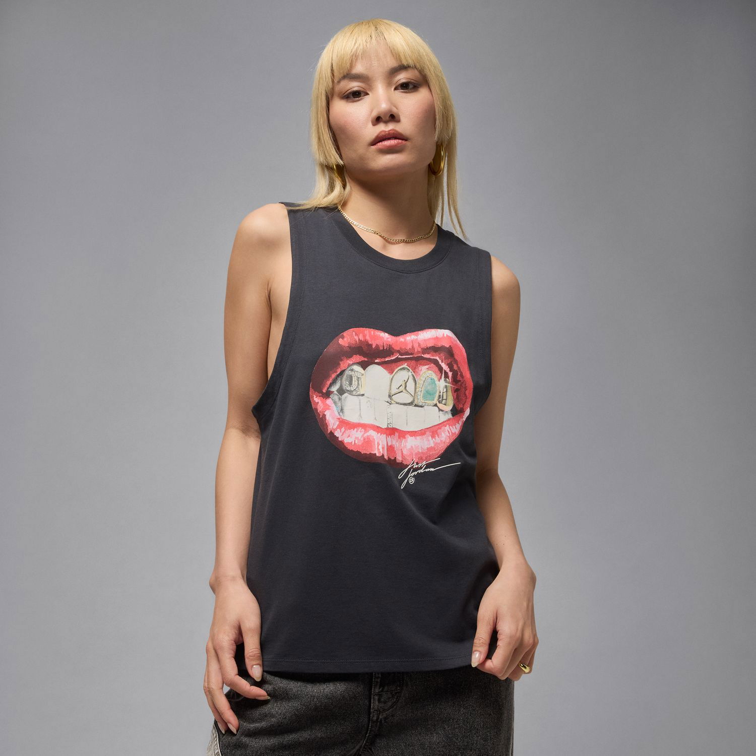 Tanktop Jordan Flight Sleeveless Lips Graphic Tee Sort | HV0223-045, 0
