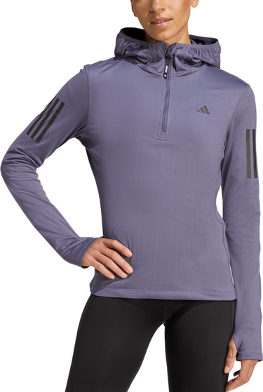 Sweatshirt adidas Originals Own the Run Hooded Running Top Lilla | jw9652, 0