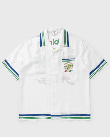 Skjorte Casablanca Casa Blanca Cuban Collar Shirt Hvid | M-AW25-SH-003-01, 2