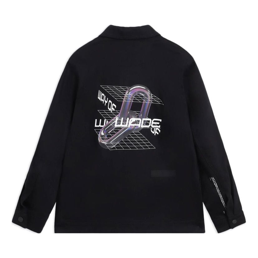 Vindjakke Li-Ning Way Of Wade Graphic Jacket Sort | AFDS475-1