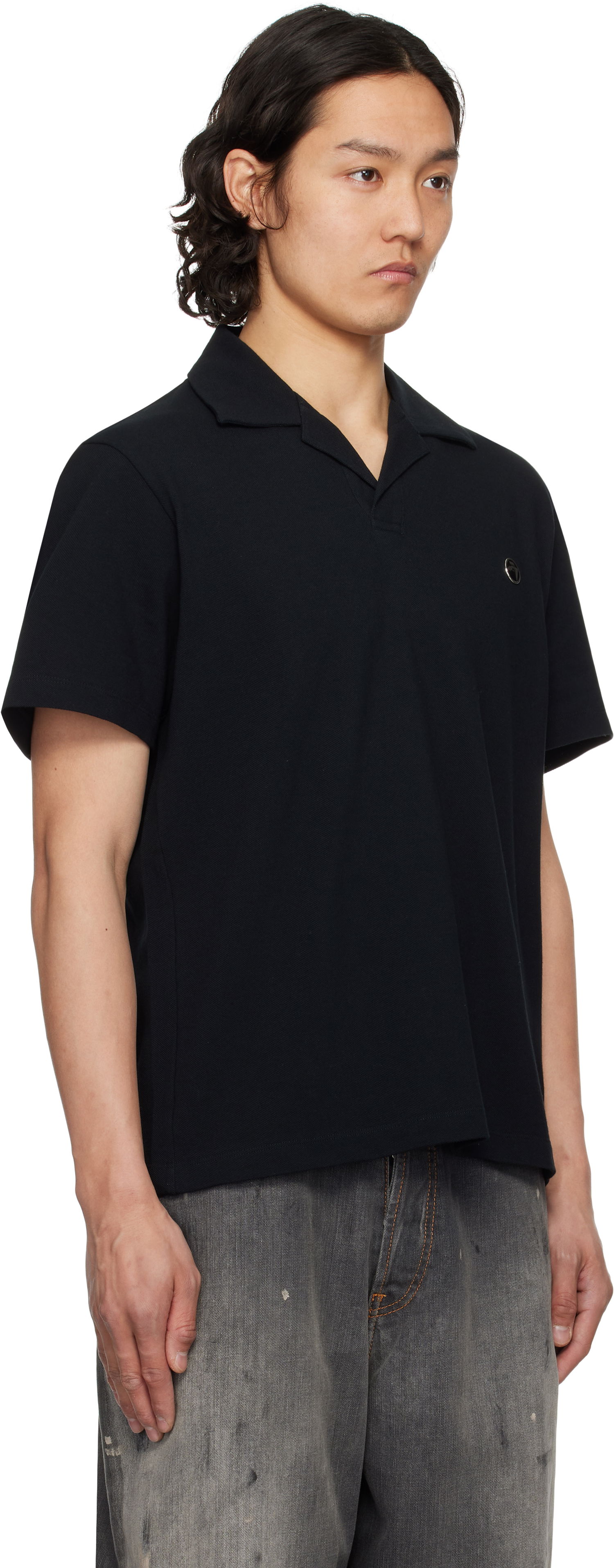 Skjorte Ambush AMBUSH Logo Polo Sort | 12115323, 1