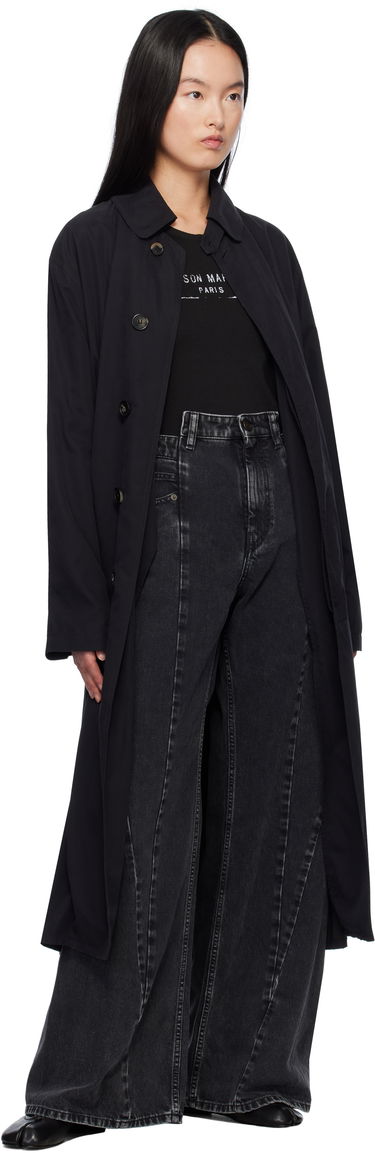 Frakker Maison Margiela Black Peached Trench Coat Sort | S51AH0184 M35137, 3