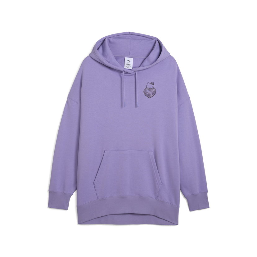 Sweatshirt Puma PUMA x HELLO KITTY AND FRIENDS Oversized Hoodie Lilla | 631614_29