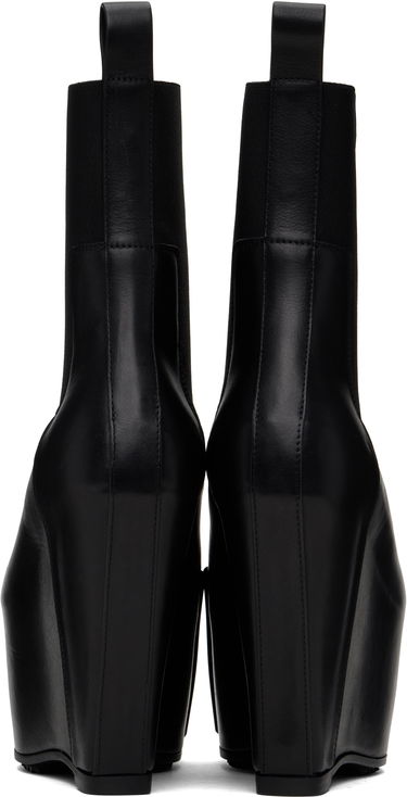 Tilbehør Rick Owens Rick Owens Porterville Grilled Wedge Beatle Chelsea Boots Sort | RO02D3848 LOOGR, 1
